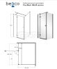 BESCO Kabina prysznicowa Pixa Black 100x90 Lewa PPL-109-195B